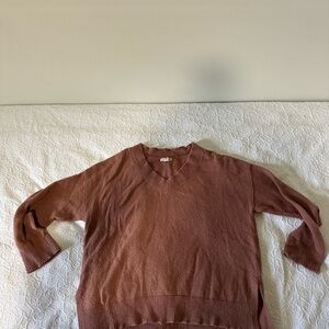 Melrose Market Women's V-Neck Sweater - Brown